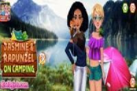 Rapunzel y Jasmine: Disfrutan el campo
