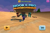 Noob y Pro de Minecraft: Skateboarding