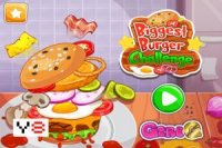 Cook your creative Super Burger with many ingredients
