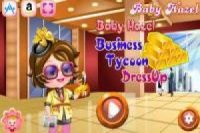 Bebê Hazel usa como uma empresária milionária