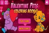 Coloring Animals fo Valentine's Day