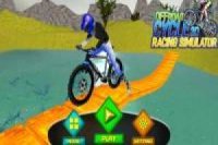 Simulação de corrida de bicicleta 3D