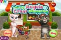 Angela goes to the supermarket