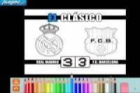 Fútbol: Colorear Barcelona vs Real Madrid