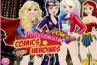 Princesas da Disney Superheroes quadrinhos
