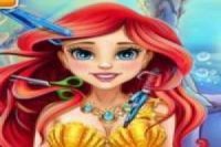 Princesa Ariel en el salón de belleza