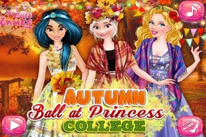 Aurora, Elsa und Jasmine: Herbstball