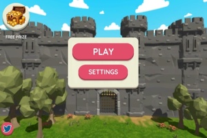 Arqueiro mestre 3D: defender o castelo