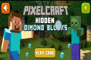 Pixelcraft: blocos de diamante ocultos