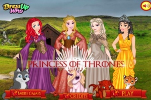 Dress up the princesses as Game of Thrones