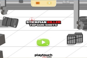 Stickman-moordenaar Top Gun-schoten