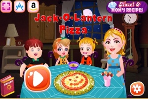 Bebê Hazel: Jack O-Lanterns Pizza