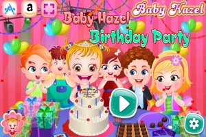 Baby Hazel se baví na své narozeninové párty