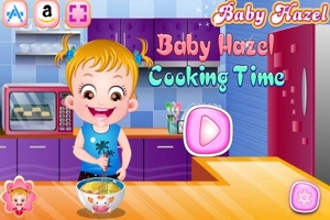 बेबी हेज़ल के साथ खाना पकाने का समय
