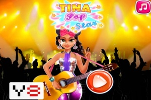 Tina cantant de música pop