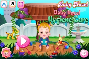 Bebê Hazel: tempo de higiene