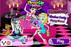 Monster High kızlar pijama partisi