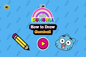 Gumball: jak nakreslit Gumball