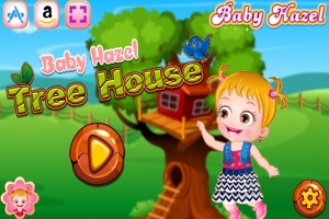 Baby Hazel: Have det sjovt i sit træhus