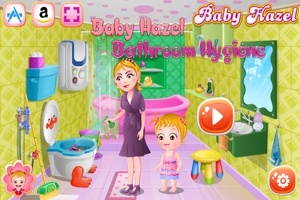 Reinigen Sie das Badezimmer mit Baby Hazel