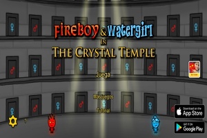 Fireboy a Watergirl v chrámu Cristal