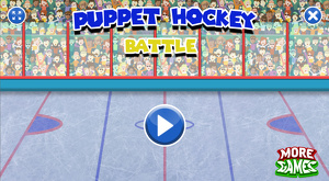 Bataille de hockey sur marionnettes