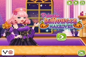 Maquille la princesse pour Halloween