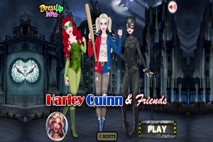 Harley Quinn et ses amis à l'Halloween