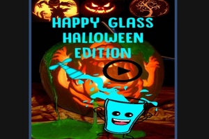 Edição de vidro feliz de Halloween