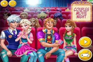 Viste a las princesas Frozen para ir al cine