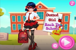 Dotted Girl Back to School