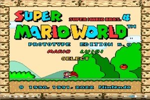 Super Mario Bros 4 Super Mario World Prototyp: Mario Luigi