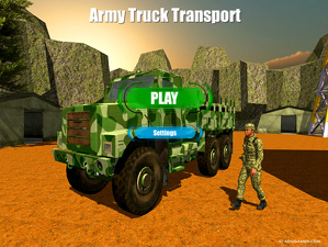 陸軍トラック輸送3D