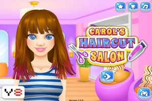 Sessão de cabeleireiro para Carol