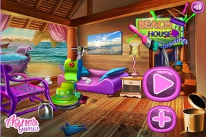 Princesses: Let's clean the beach house