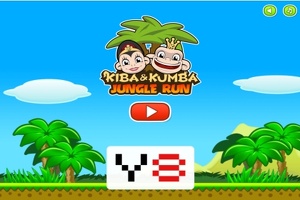 Kiba and Kumba running through the jungle