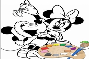 Verf Mickey en Minnie online