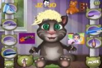 Baby Talking Tom at the Barber Shop