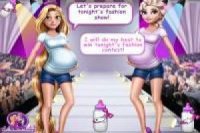 Rapunzel y Elsa: Atuendos de Embarazadas