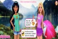 Rapunzel y Jasmine: Paseo en el campo