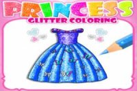 Paint the most beautiful dresses of Disney princesses