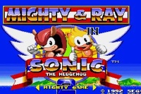 Mighty and Ray in Sonic 2 Game