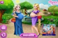 Embarazo de Rapunzel y Elsa