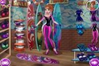 Princesa Anna se arregla para surfear