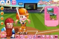 Baby Hazel se viste para jugar Baseball