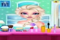 Elsa y su habitación de maquillaje