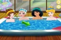 Beauty, spa and evening dress up, with Disney World princesses