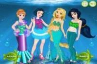 Princesas Disney en el desfile de la sirena