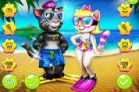 Angela y Tom: Vacaciones en la playa