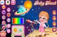 Baby Hazel is an astronomer